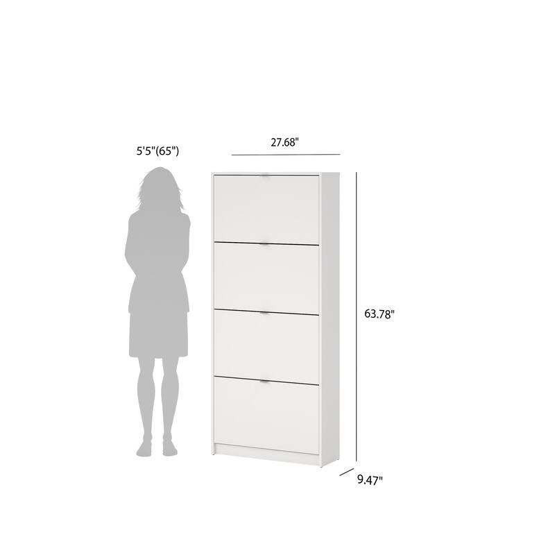 Porch & Den Cambria 4-drawer Shoe Cabinet