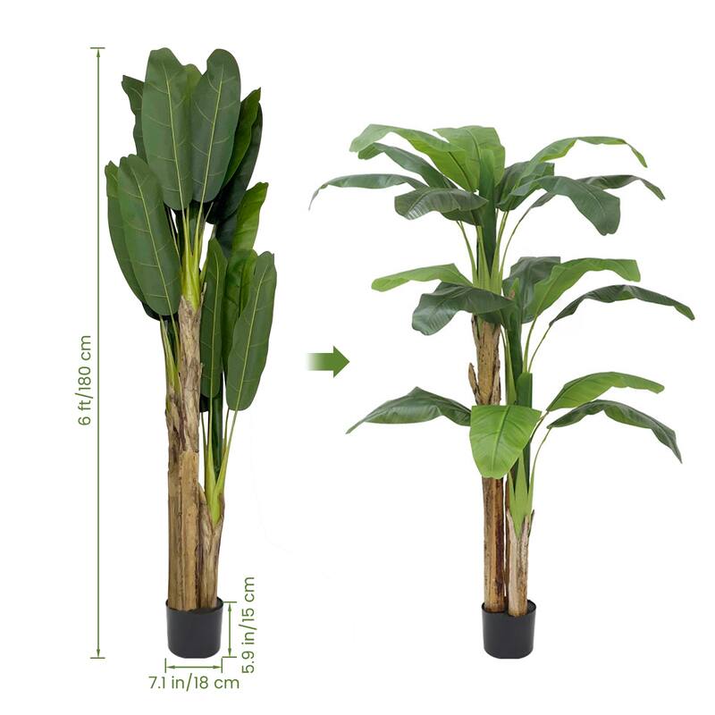 Artificial Banana Tree for Home Office Decoration 6FT - 180CM