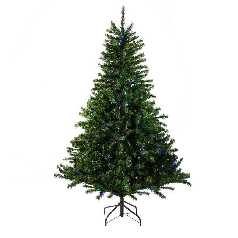 Artificial Canadian Pine Commercial Christmas Tree 15' Multi Lights - over-10-feet