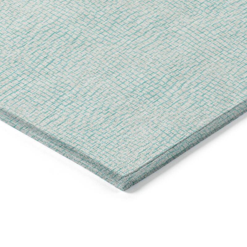 HomeRoots Geometric Transitional Rectangle Outdoor Rug