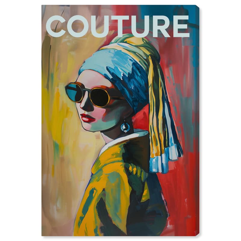 Pearl Earring Cover Canvas by Art Remedy, Gallery Wrapped - 24" x 36"