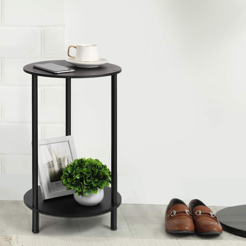 Small End Tables Living Room Set of 2