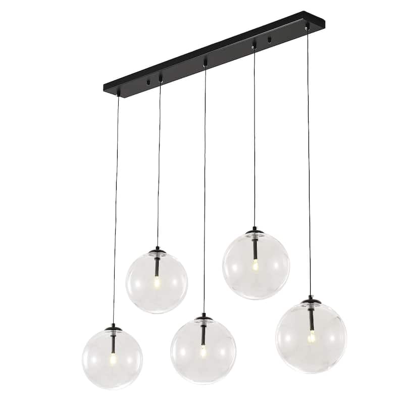 5 - Light Dimmable Kitchen Island Modern Linear Chandelier