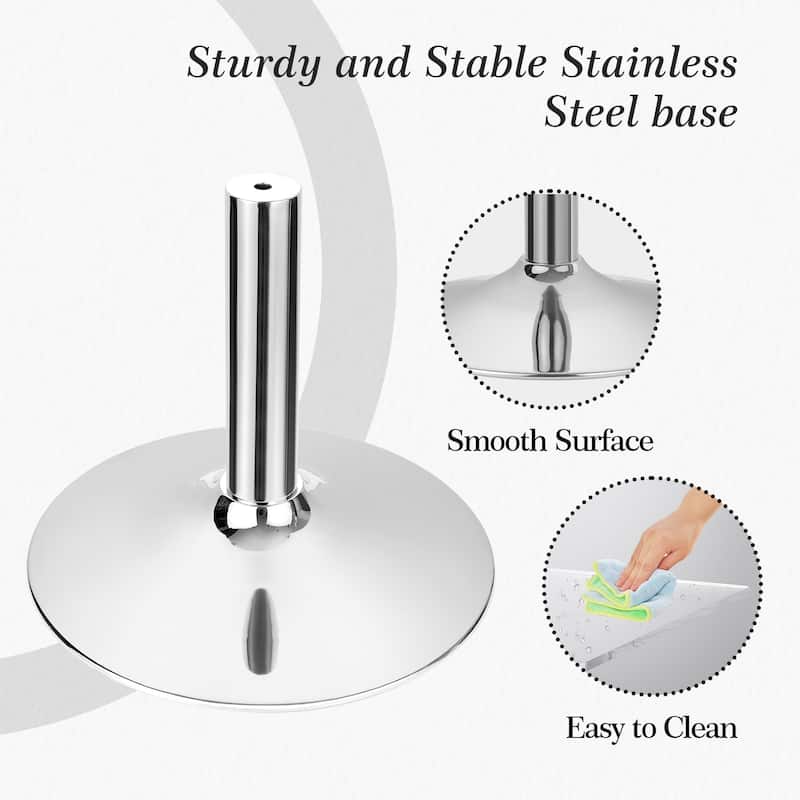 Modern Acrylic Clear Side Table C-shaped End Table - 23.6"H x 15.8"W x 15.8"L