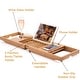 preview thumbnail 27 of 36, Bathtub Tray for Tub - Adjustable Bamboo Bath Tray for Tub - Collapsible Bathtub Caddy Bath Tub Tray Wood - Bath Accessories