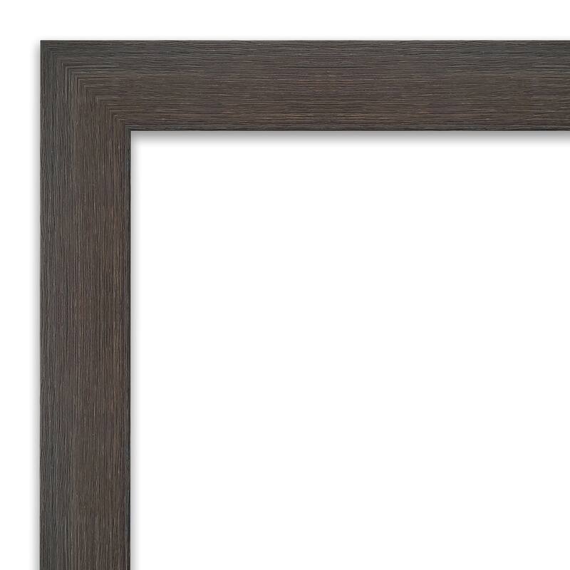 Hardwood Narrow Wood Framed White Corkboard Bulletin Board