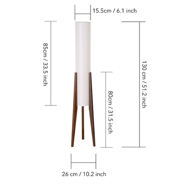 Wabi-Sabi Natural Wood Zen Floor Lamp - On Sale - Bed Bath