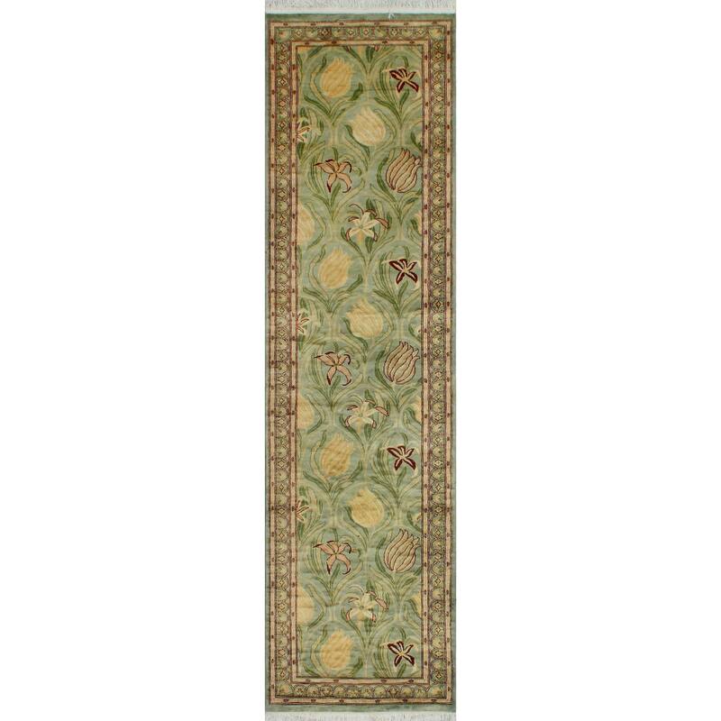 Pak-Persian Eliza Lt. Green/Grey Runner - 2'8" x 10'0"