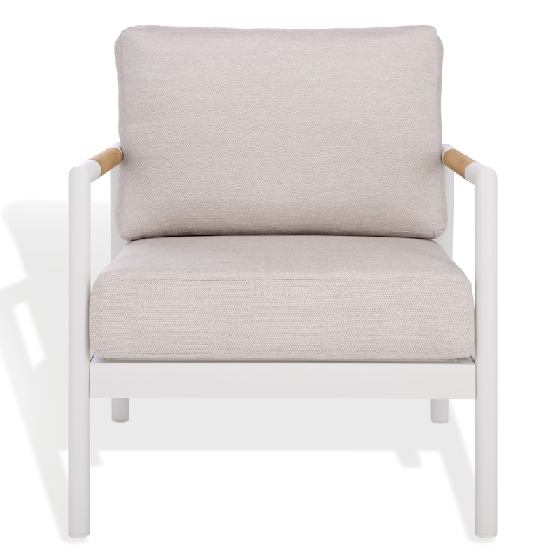SAFAVIEH COUTURE Chryssa Aluminum Patio Chair - 28"W x 34"D x 29"H