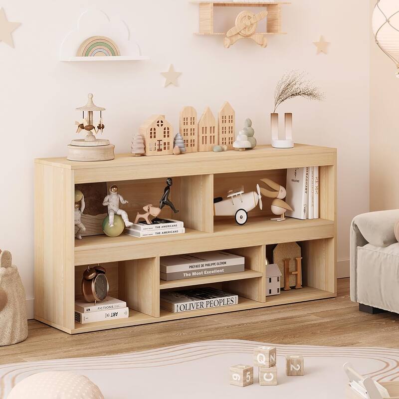 Kids Storage Organizer with DrawerToy Storage Shelf 5 Cubes Storage OrganizerCabinet
