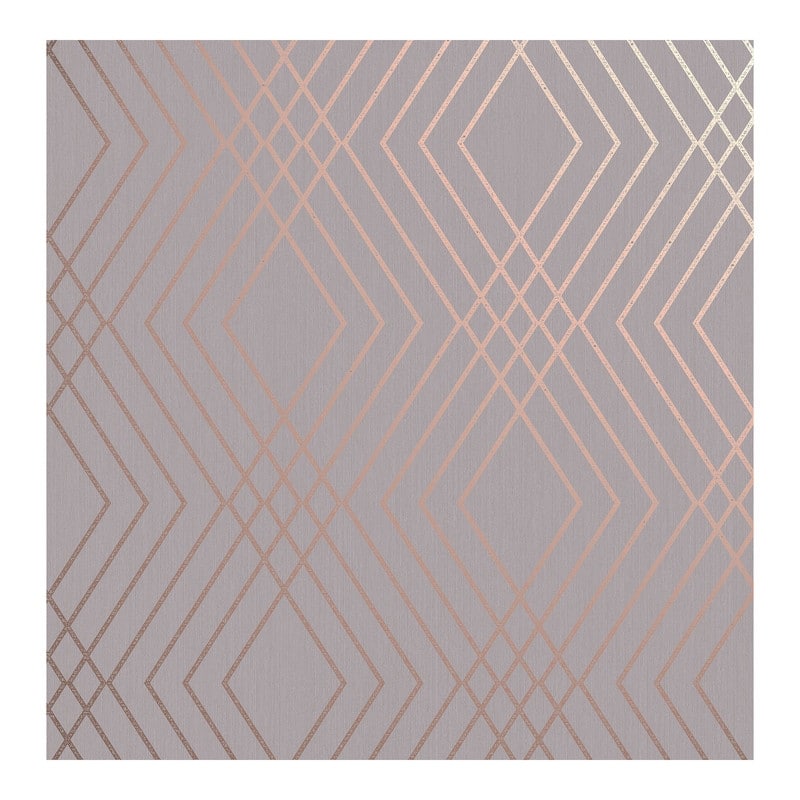 Fine Decor Shard Grey Trellis Wallpaper - 20.5 x 396 x 0.025