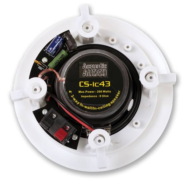 Shop Acoustic Audio Cs Ic43 In Ceiling Speakers 3 Way 3600w 9 Pair