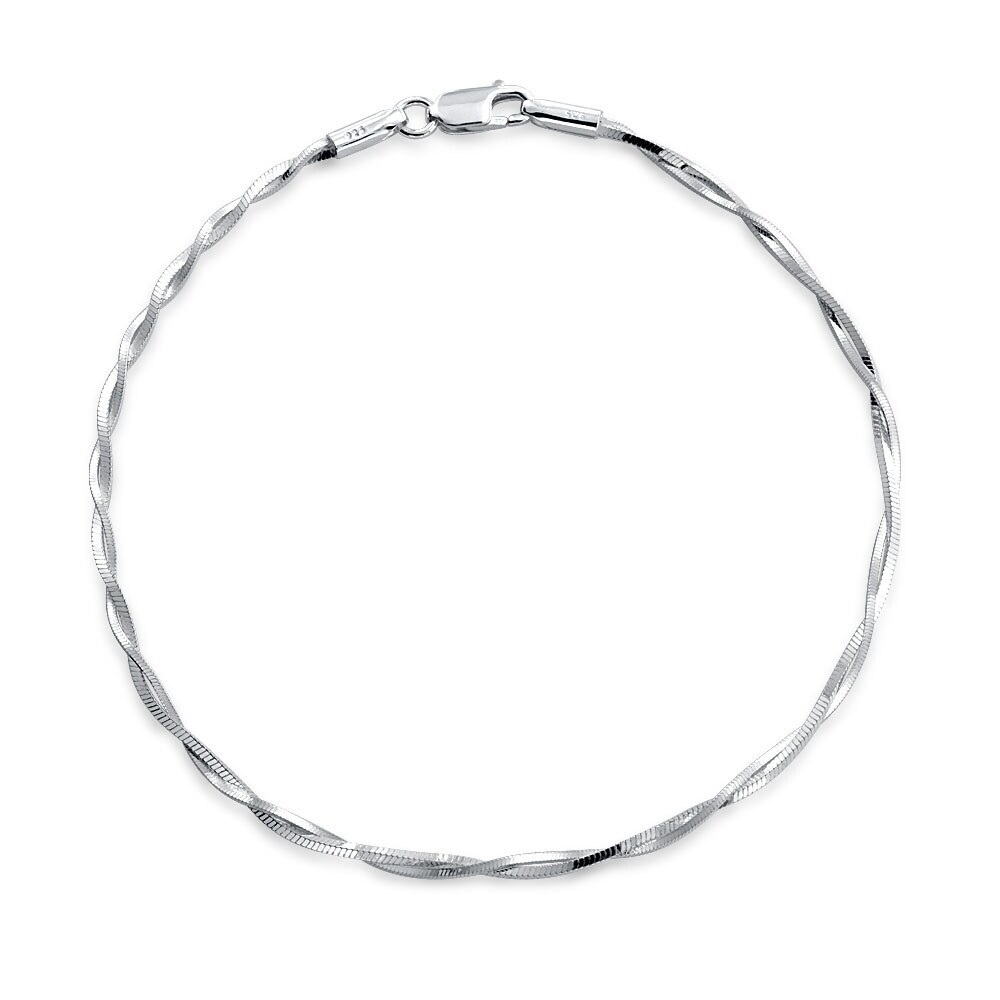 SILVER ANKLET CHAIN INFINITY CHARM FRIENDSHIP SILVER CHAIN ANKLET