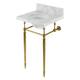 Option Marble White / Brushed Brass