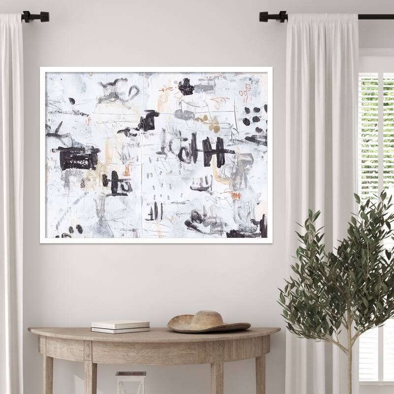 The Subtle Frenzy No. 1 by Melissa Wang Wood Framed Wall Art Print