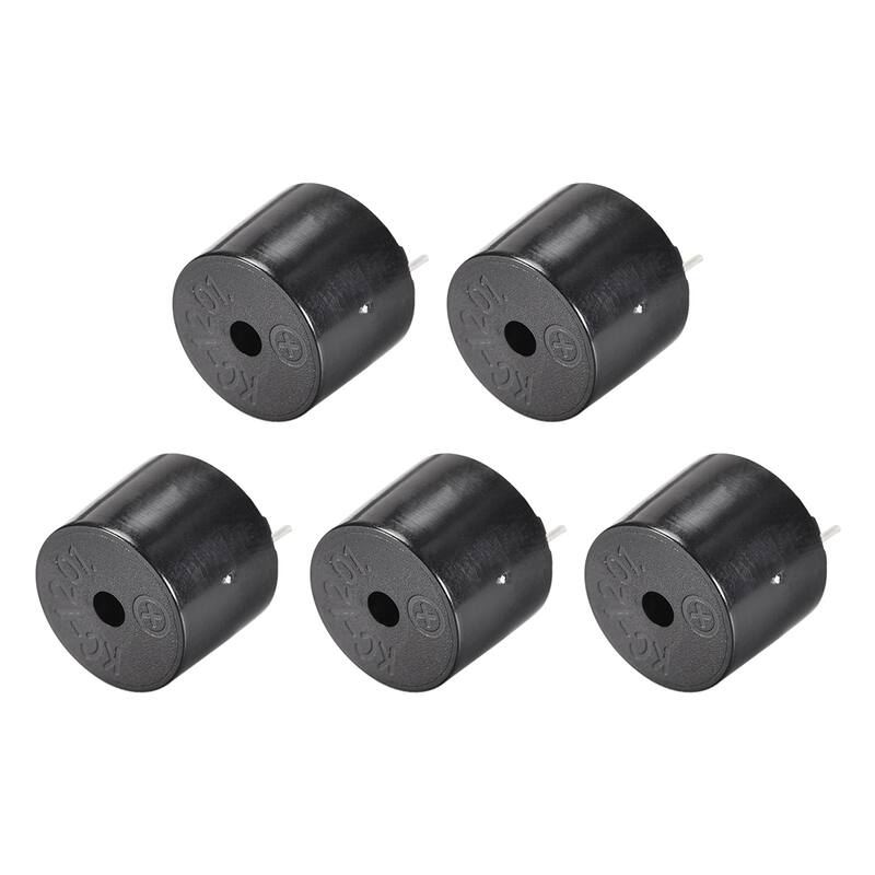 80dB 1.5V Passive Electronic Buzzer Electromagnetic Beep Tone Alarm Ringer 5Pcs - Black - DC2-3.5V10Pack