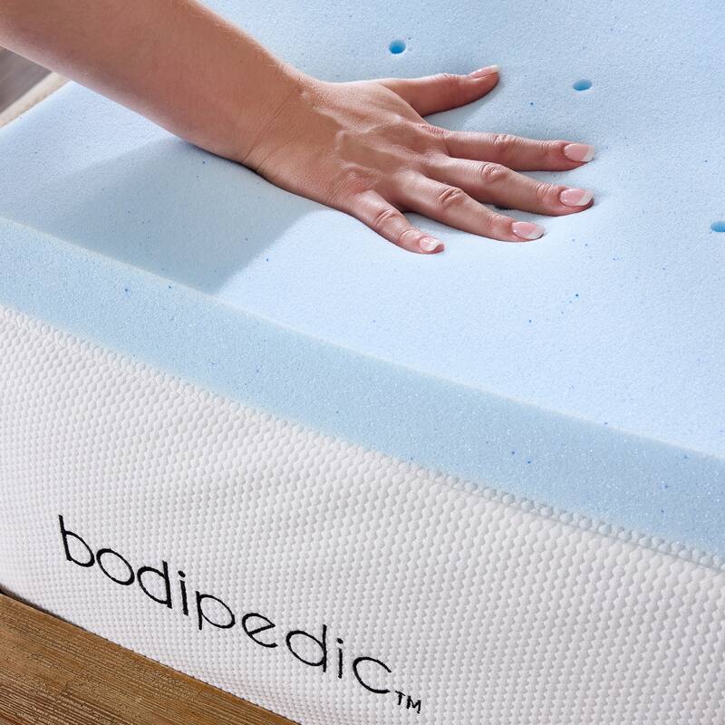 Bodipedic Comfort Gel-Infused Memory Foam Mattress Topper