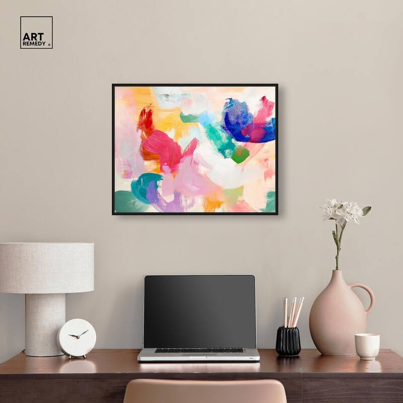 Pastel Riot I Colorful Canvas by Art Remedy