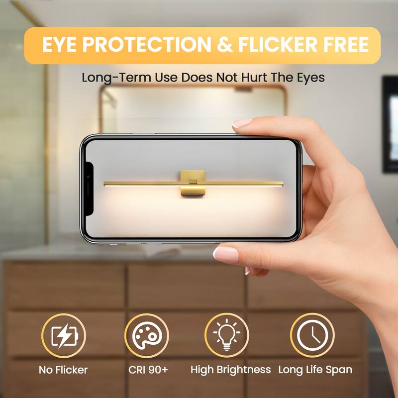 Modern Vanity Lighting Fixtures 24/32/39'' Bathroom Vanity Lights Over Mirror Wall Sconce for Bathroom