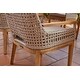preview thumbnail 6 of 6, August Sunbrella Patio Dining Set with All Natural 88-inch Rectangular Dining Table