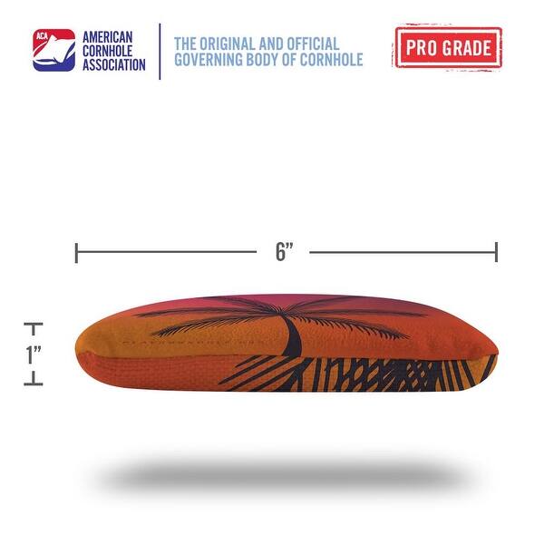 Tropical Sunset Dual Sided Cornhole Bags