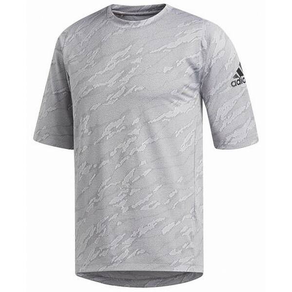 Shop Adidas Mens Activewear Top Camo Hype Crewneck Short Sleeve