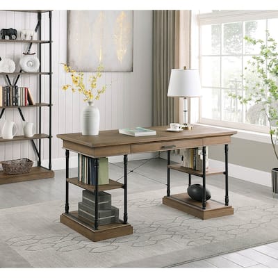 Corvus Ursula 59" 1-Drawer Wooden Computer Writing Desk