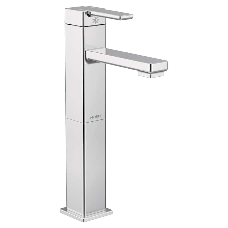 Moen 90 Degree 1.2 GPM Vessel Single Hole Bathroom Faucet with Pop-Up - Chrome