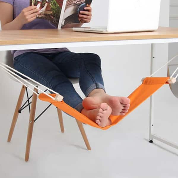 Bcloud Under-Desk Foot Hammock Office Adjustable Home Office Study