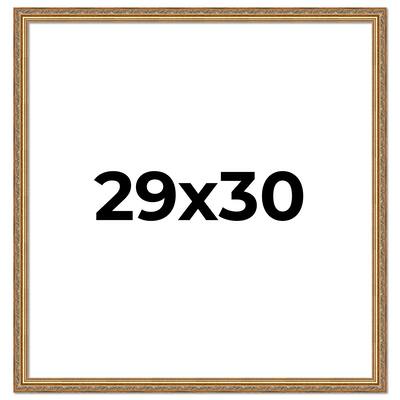 29x30 Frame Red Solid Wood Picture Frame Width 1.75 Inches | Interior Frame Depth 1 13/16 Inches
