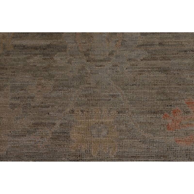 Transitional Oushak Turkish Area Rug Handmade Wool Carpet - 8'0"x 9'9"