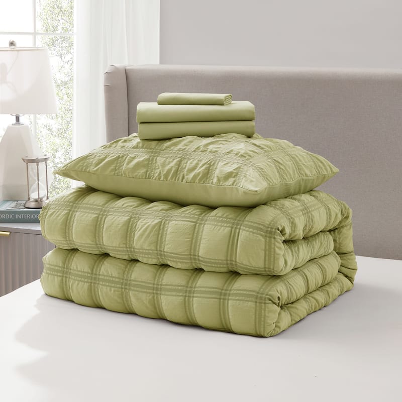 Empyrean Modern Comforter Seer Sucker