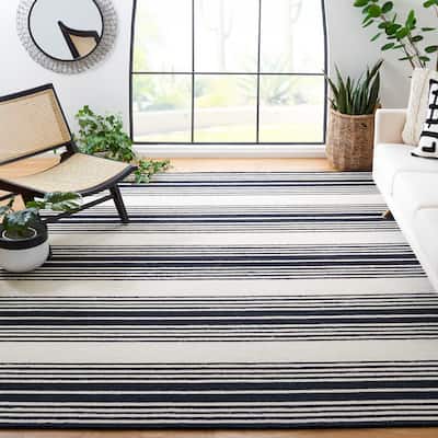 SAFAVIEH Handmade Metro Lucyna Stripe Wool Rug