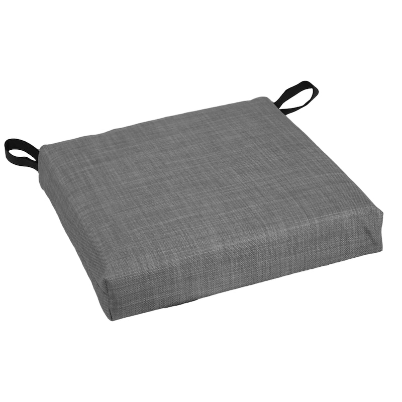 16-inch Indoor/Outdoor Solid Chair Cushions (Set of 4) - 16 x 16