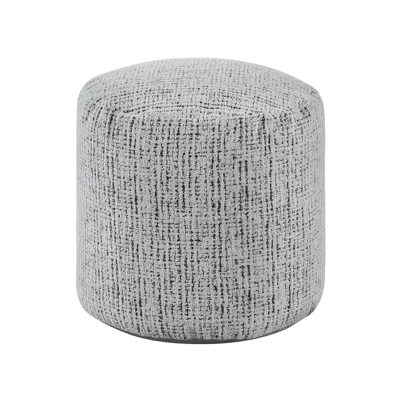 Cylindrical Pouf Chenille Fabric Upholstery Modern Ottoman, Footstool, Non-Slip Floor Pouf, Bean Bag Chair, 1pc Sitting Pouf