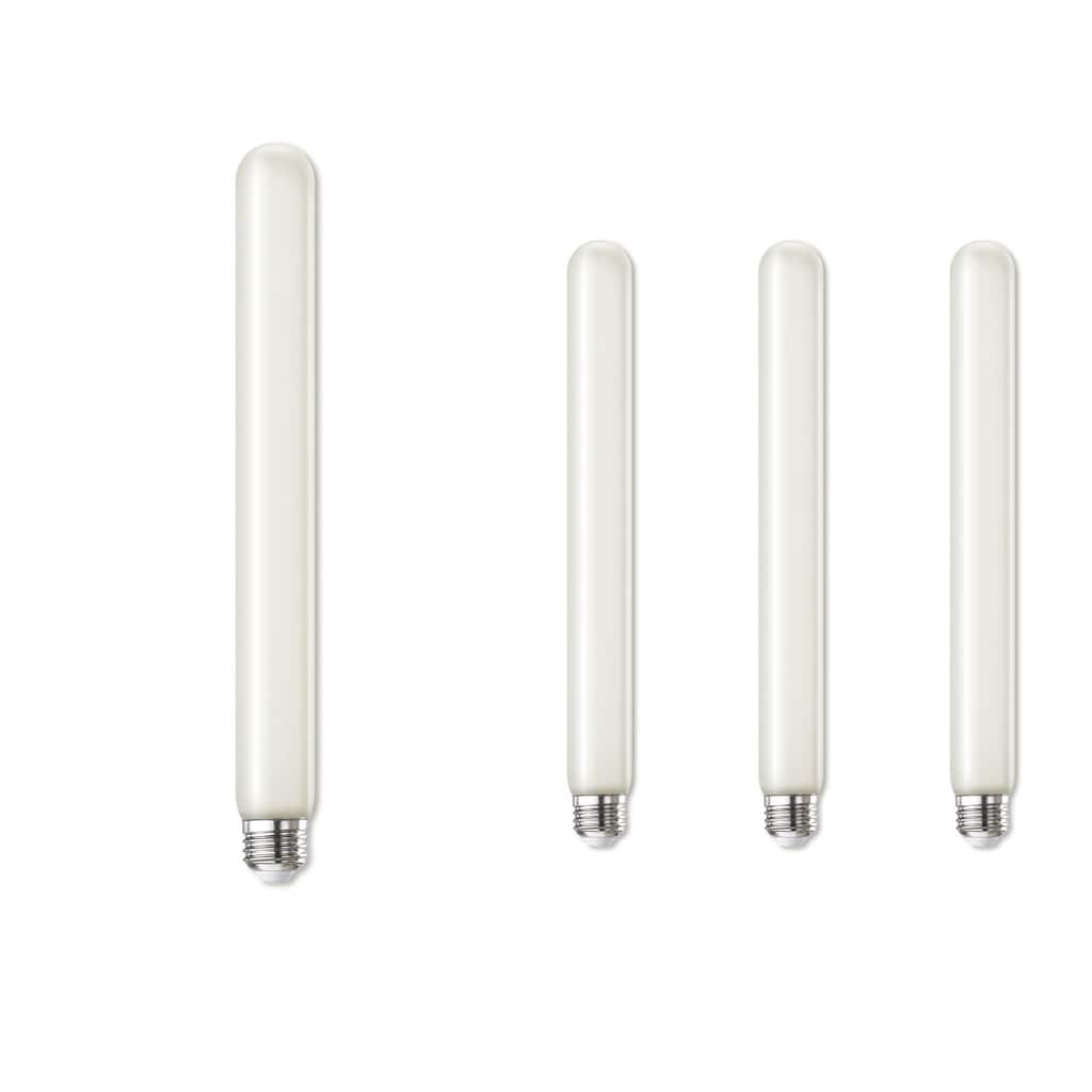 Bulbrite LED Filament Pack of (4) 5 Watt Dimmable 11 Inch T9 Light Bulb with Frost Glass Finish and Medium (E26) Base