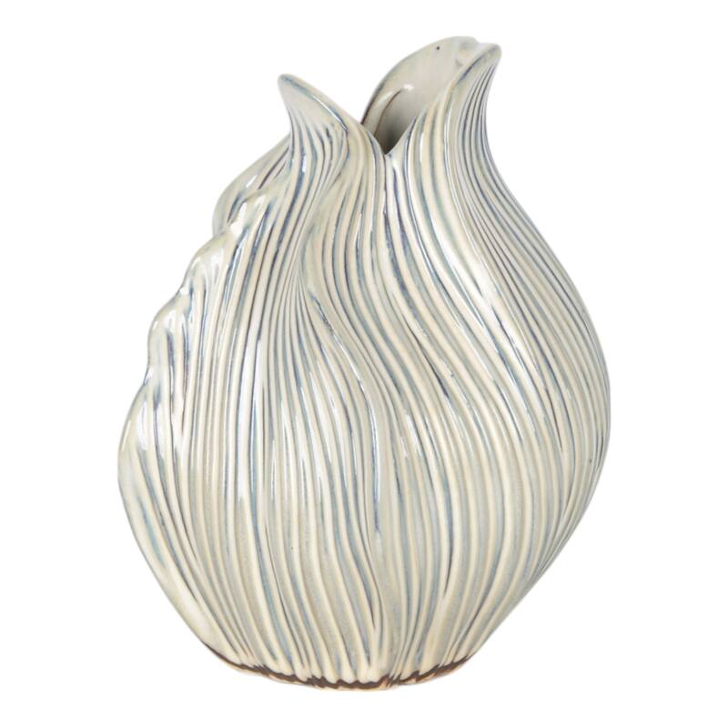 Ceramic Decorative Vase Handcrafted Unique Sculptural Curved Design