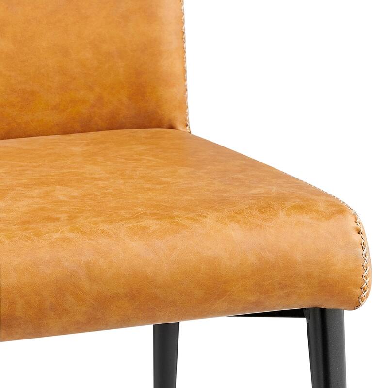 NPD Furniture Kevin Faux Leather Dining Side Chair (Set of 2)