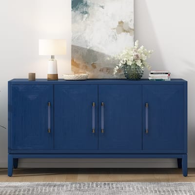 Versatile Four-Door Sideboard with Brushed Doors and Fir Veneer