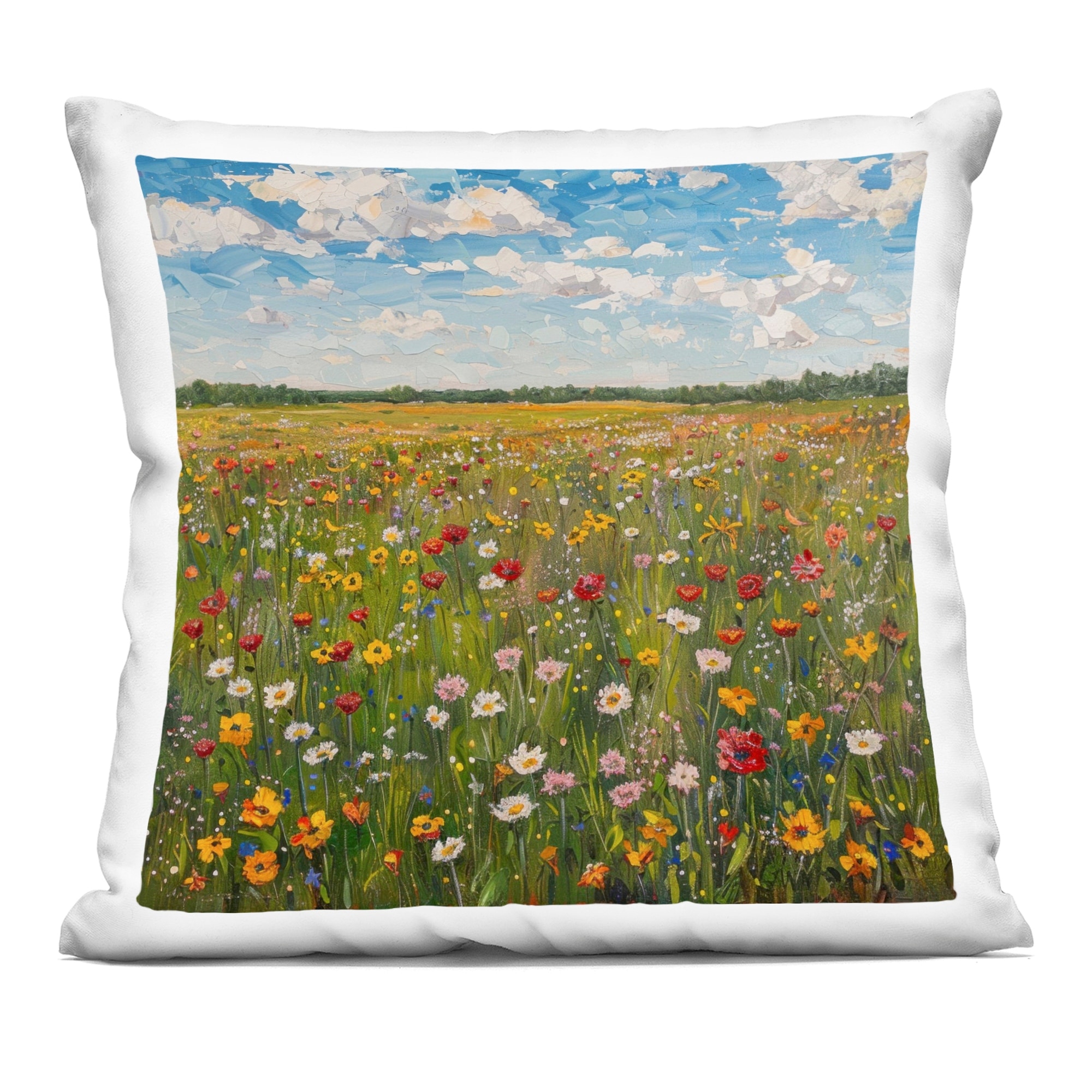 Stupell Wildflower Blooms in Field Decorative Printed Throw Pillow Design by LSR Creative Studio