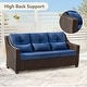 preview thumbnail 40 of 105, Murphy Outdoor Wicker Patio Outdoor Sofa Swivel Chair Coffee Table
