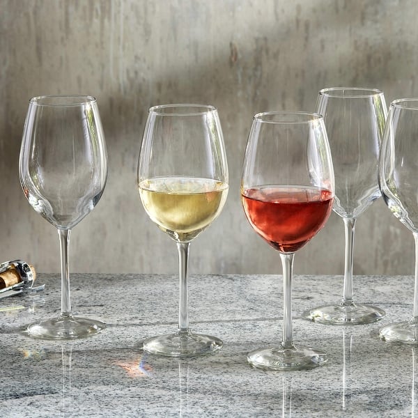 slide 2 of 5, Libbey Entertaining Essentials All Purpose Wine Glasses, 17-ounce, Set of 6 - Set of 6 Set of 6