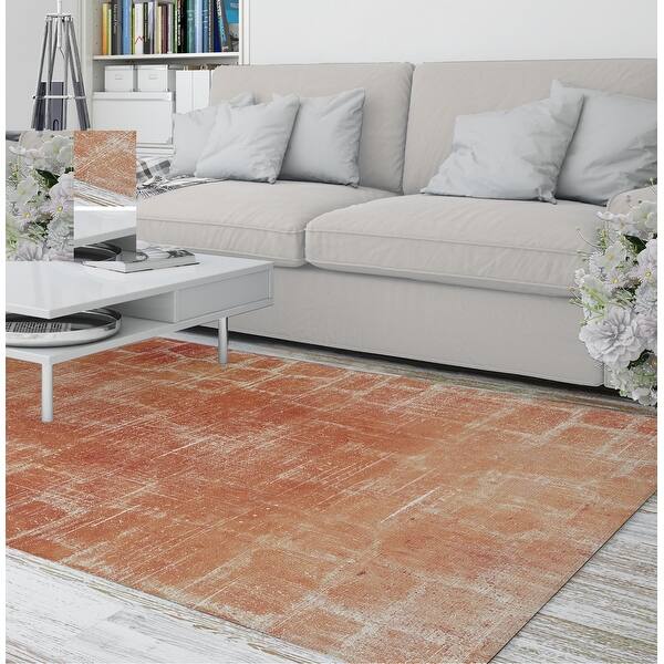 Shop Black Friday Deals On Chaden Burnt Orange Area Rug Overstock 31297865