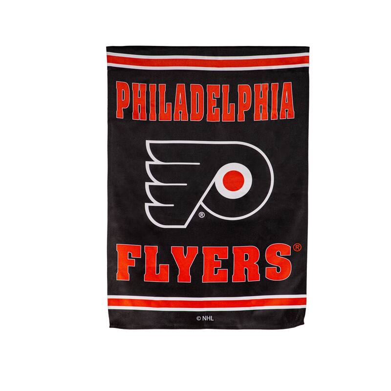 Embossed Suede Flag, House Size, Philadelphia Flyers