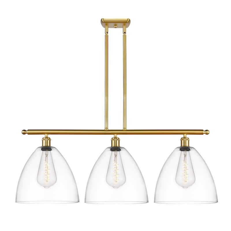 Innovations Lighting 516-3I-14-39 Bristol Linear Bristol 3 Light 39" - Satin Gold / Clear