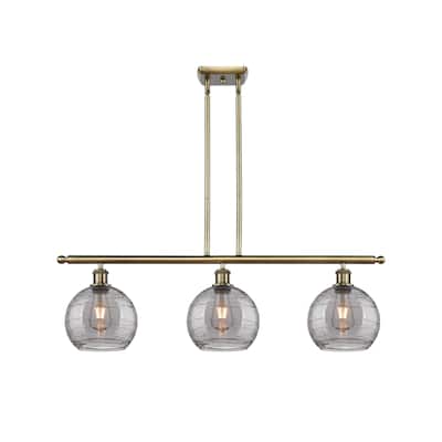 Innovations Lighting 516-3I 10 36 Athens Deco Swirl Chandelier Athens