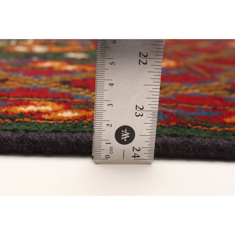 ECARPETGALLERY Hand-knotted Afghan Green Wool Rug - 4'11 x 6'6