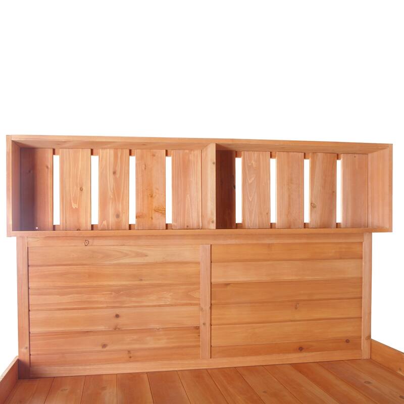 65" Large Wooden Rustic Outdoor Potting Table