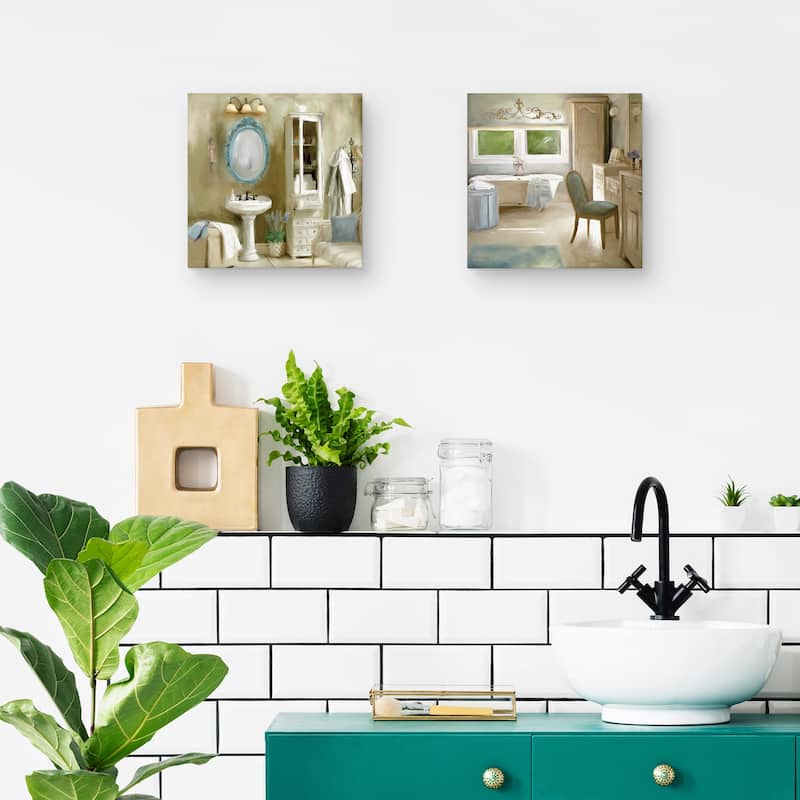 French Bath by Carol Robinson Canvas Art Prints