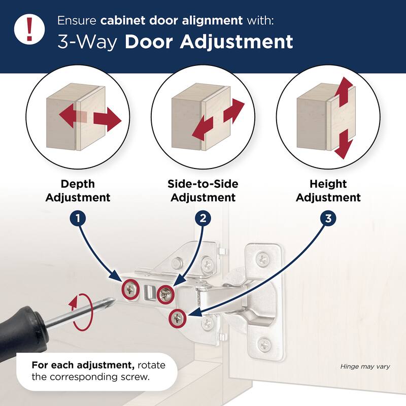 Amerock BP9240SLFR Full Inset Frameless Self Close Euro Concealed